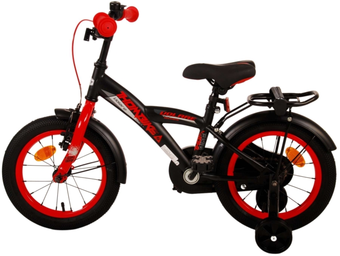 Volare Thombike Kinderfiets - Jongens - 14 inch - Zwart Rood - Afbeelding 13