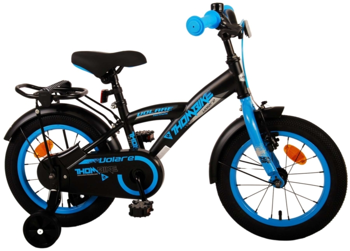 Volare Thombike Kinderfiets - Jongens - 14 inch - Zwart Blauw - Afbeelding 2