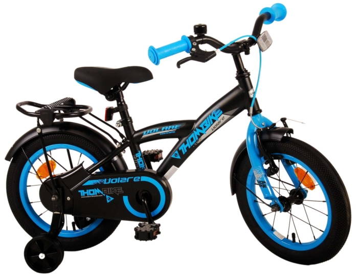 Volare Thombike Kinderfiets - Jongens - 14 inch - Zwart Blauw - Afbeelding 3