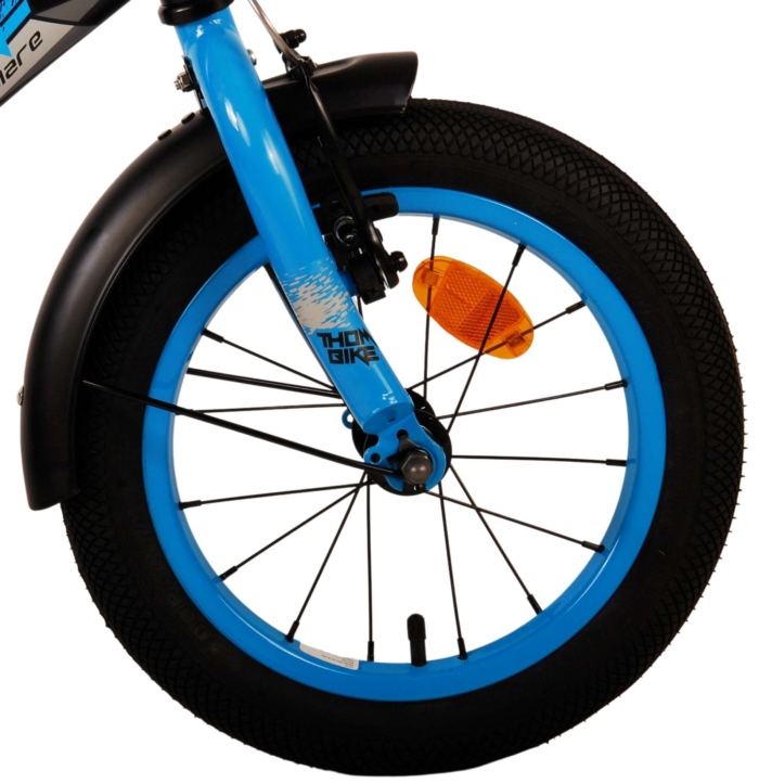 Volare Thombike Kinderfiets - Jongens - 14 inch - Zwart Blauw - Afbeelding 5