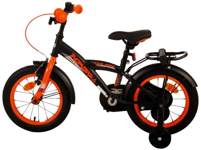 Volare Thombike Kinderfiets - Jongens - 14 inch - Zwart Oranje - Afbeelding 13