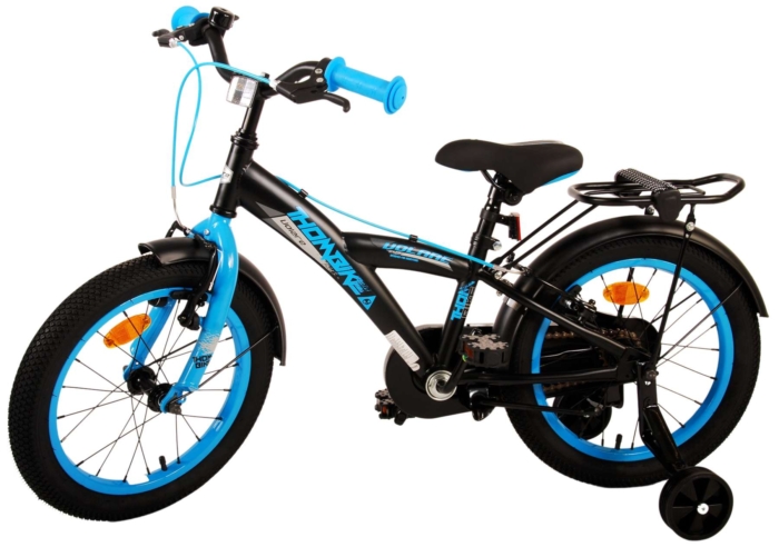 Volare Thombike Kinderfiets - Jongens - 16 inch - Zwart Blauw - Twee Handremmen - Afbeelding 14