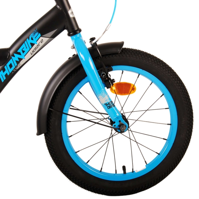 Volare Thombike Kinderfiets - Jongens - 16 inch - Zwart Blauw - Afbeelding 6