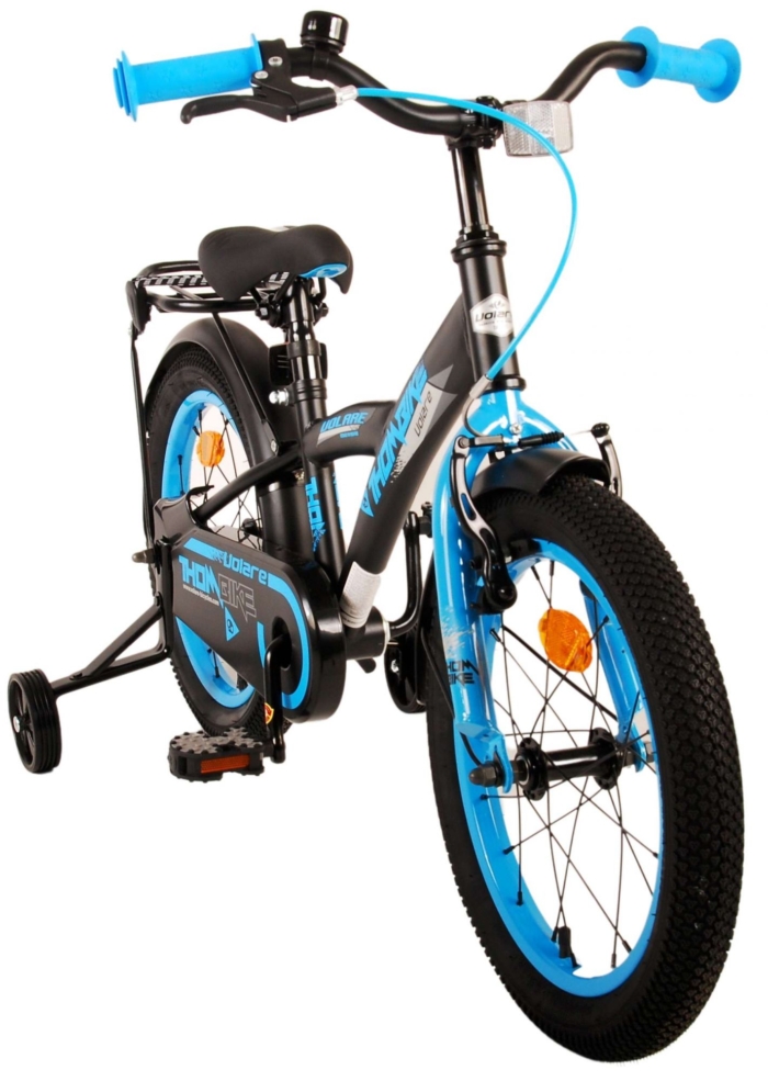 Volare Thombike Kinderfiets - Jongens - 16 inch - Zwart Blauw - Afbeelding 11