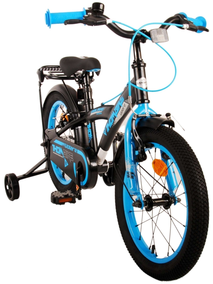 Volare Thombike Kinderfiets - Jongens - 16 inch - Zwart Blauw - Twee Handremmen - Afbeelding 10