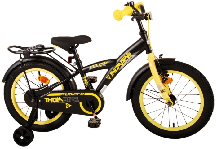 Volare Thombike Kinderfiets - Jongens - 16 inch - Zwart Geel - Afbeelding 2