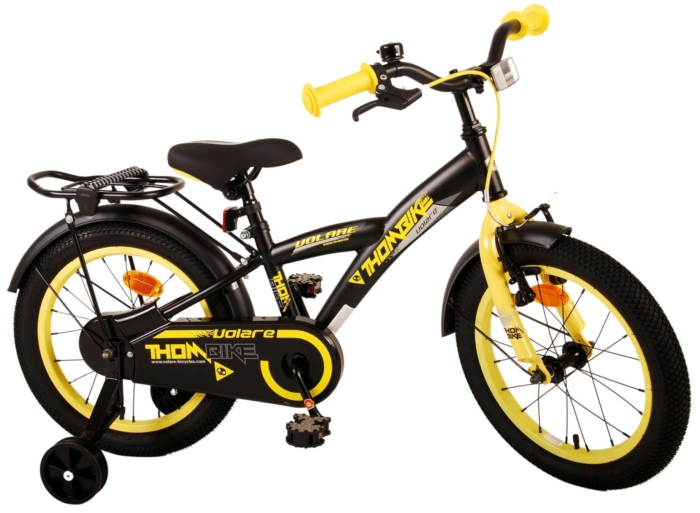 Volare Thombike Kinderfiets - Jongens - 16 inch - Zwart Geel - Afbeelding 3