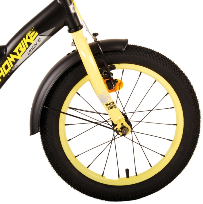 Volare Thombike Kinderfiets - Jongens - 16 inch - Zwart Geel - Afbeelding 6