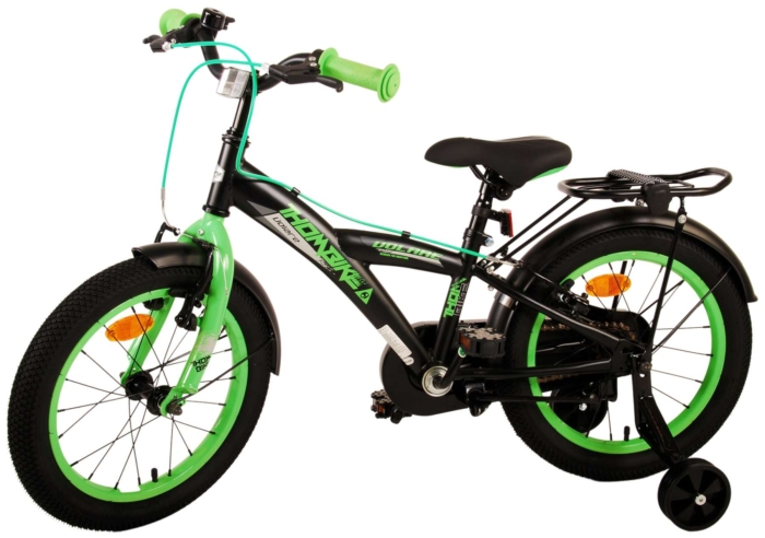 Volare Thombike Kinderfiets - Jongens - 16 inch - Zwart Groen - Twee Handremmen - Afbeelding 14