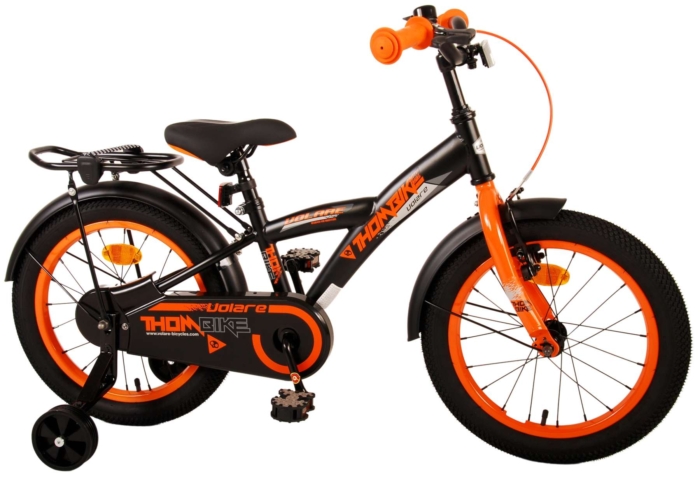 Volare Thombike Kinderfiets - Jongens - 16 inch - Zwart Oranje - Afbeelding 2