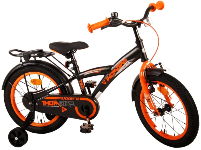 Volare Thombike Kinderfiets - Jongens - 16 inch - Zwart Oranje - Afbeelding 3