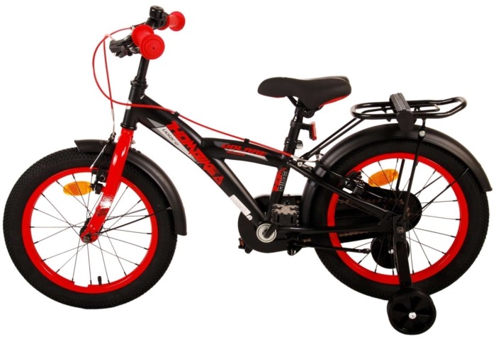 Volare Thombike Kinderfiets - Jongens - 16 inch - Zwart Rood - Twee Handremmen - Afbeelding 13