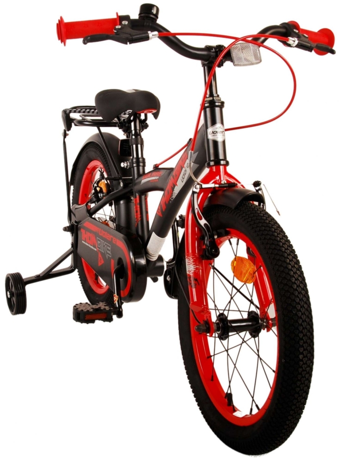 Volare Thombike Kinderfiets - Jongens - 16 inch - Zwart Rood - Twee Handremmen - Afbeelding 10