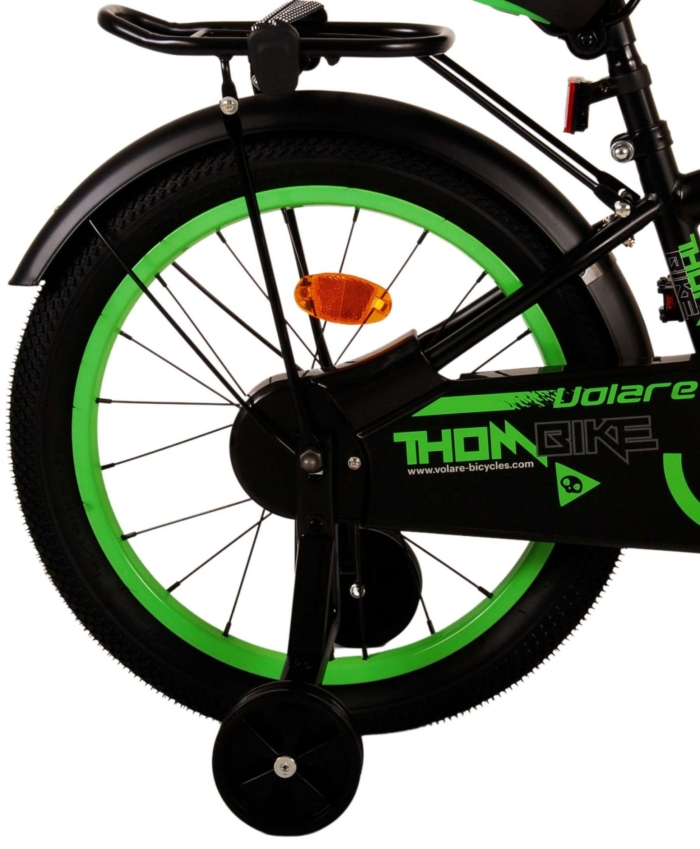 Volare Thombike Kinderfiets - Jongens - 18 inch - Zwart Groen - Afbeelding 4