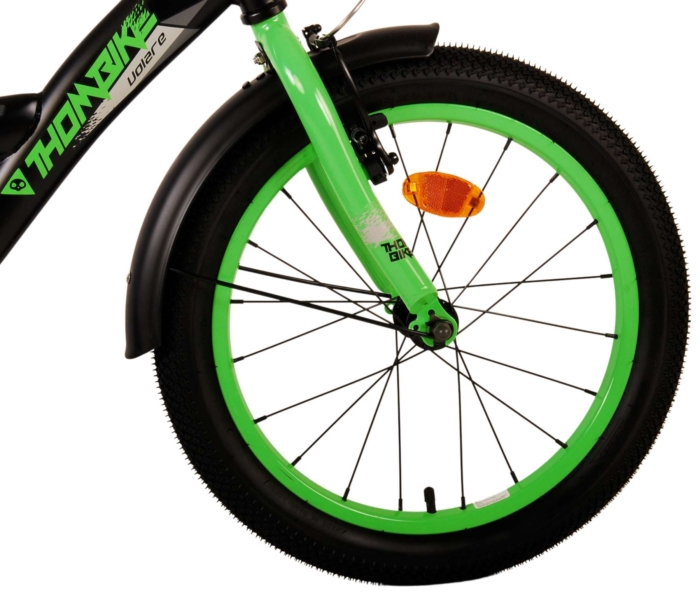 Volare Thombike Kinderfiets - Jongens - 18 inch - Zwart Groen - Afbeelding 5