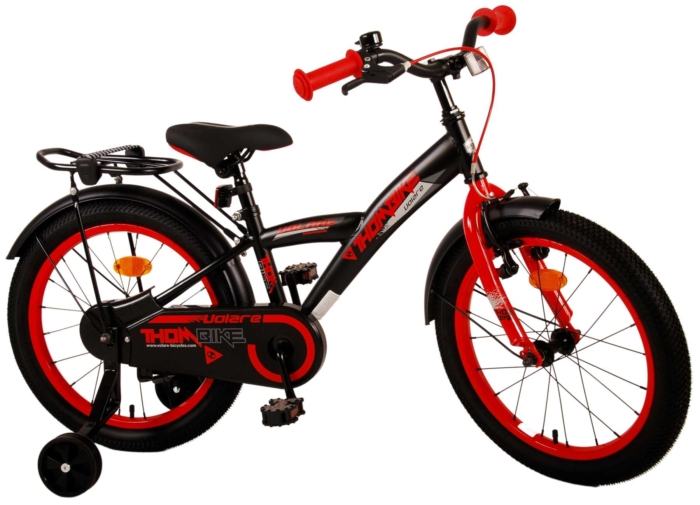 Volare Thombike Kinderfiets - Jongens - 18 inch - Zwart Rood - Afbeelding 3