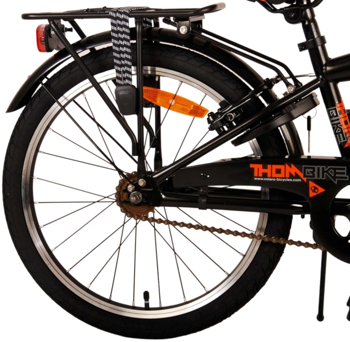 Volare Thombike Kinderfiets - Jongens - 20 inch - Zwart Oranje - Twee Handremmen - Afbeelding 4