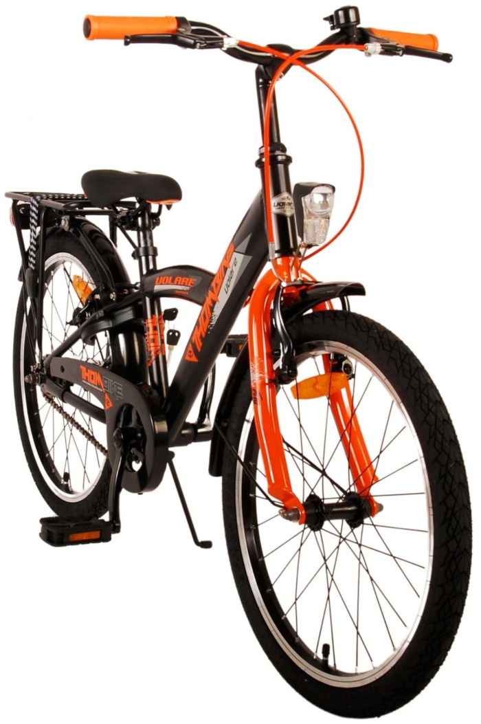 Volare Thombike Kinderfiets - Jongens - 20 inch - Zwart Oranje - Twee Handremmen - Afbeelding 10