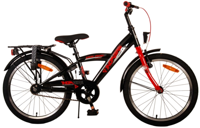 Volare Thombike Kinderfiets - Jongens - 20 inch - Zwart Rood - Afbeelding 2