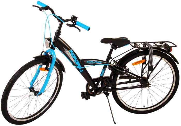 Volare Thombike Kinderfiets - Jongens - 24 inch - Zwart Blauw - Twee handremmen - Afbeelding 14