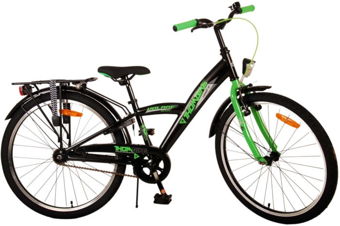 Volare Thombike Kinderfiets - Jongens - 24 inch - Zwart Groen - Afbeelding 3