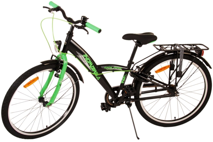 Volare Thombike Kinderfiets - Jongens - 24 inch - Zwart Groen - Twee handremmen - Afbeelding 14