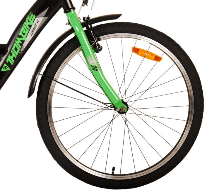 Volare Thombike Kinderfiets - Jongens - 24 inch - Zwart Groen - Afbeelding 5