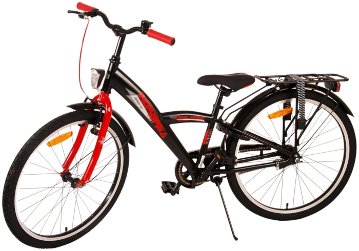 Volare Thombike Kinderfiets - Jongens - 24 inch - Zwart Rood - Afbeelding 14