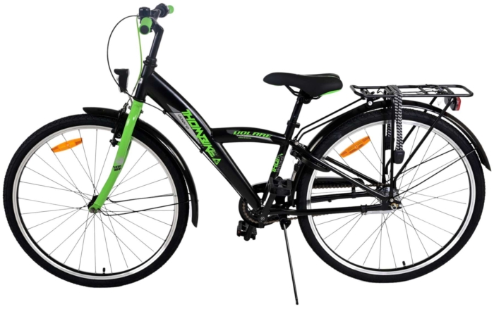 Volare Thombike Kinderfiets - Jongens - 26 inch - Zwart Groen - 3 versnellingen - Afbeelding 9