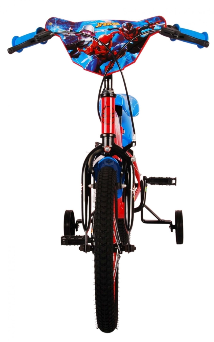 Ultimate Spider-Man Kinderfiets - Jongens - 16 inch - Blauw/Rood - Twee handremmen - Afbeelding 10