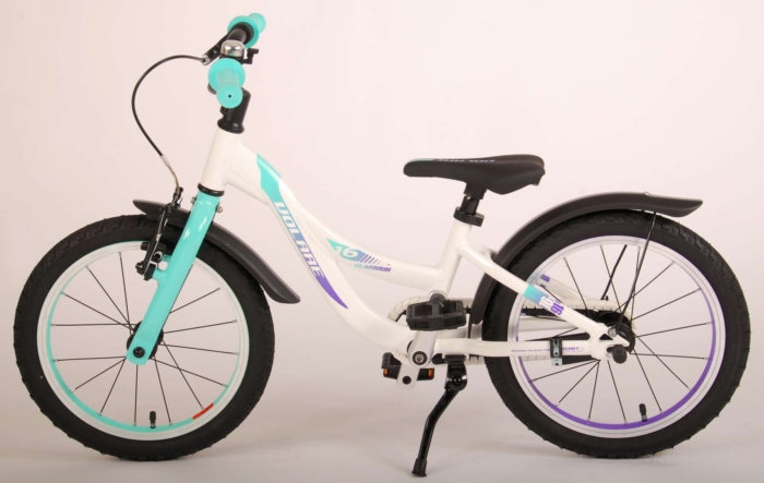 Volare Glamour Kinderfiets - Meisjes - 16 inch - Wit/Mint Groen - Prime Collection - Afbeelding 13