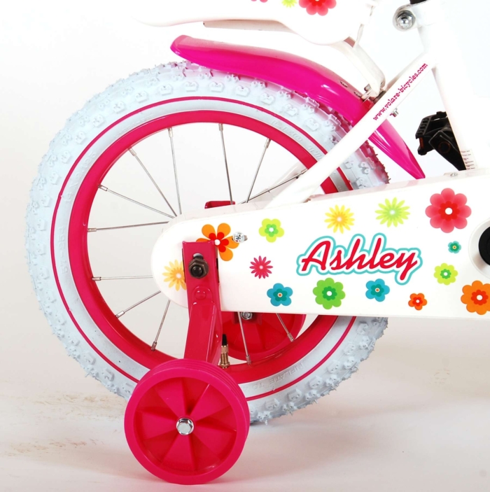 Volare Ashley Kinderfiets - Meisjes - 14 inch - Wit - 95% afgemonteerd - Afbeelding 4