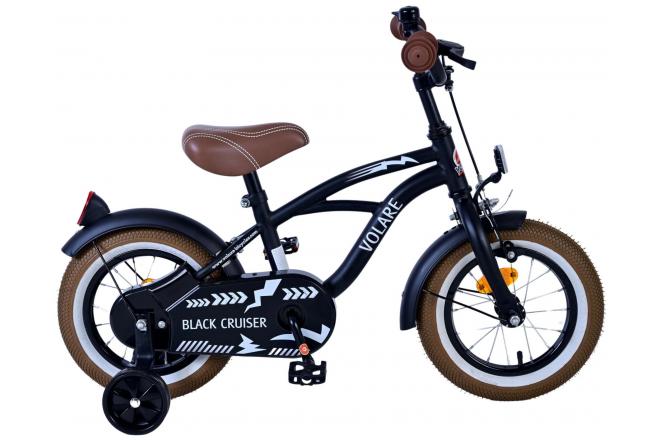 Volare Black Cruiser Kinderfiets - Jongens - 12 inch - Zwart