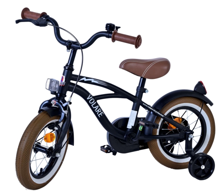 Volare Black Cruiser Kinderfiets - Jongens - 12 inch - Zwart - Afbeelding 8