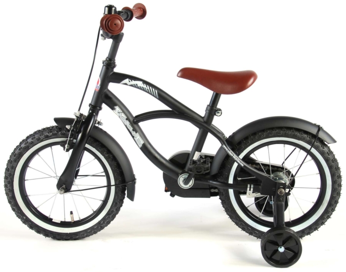 Volare Black Cruiser Kinderfiets - Jongens - 14 inch - Zwart - 95% afgemonteerd - Afbeelding 12