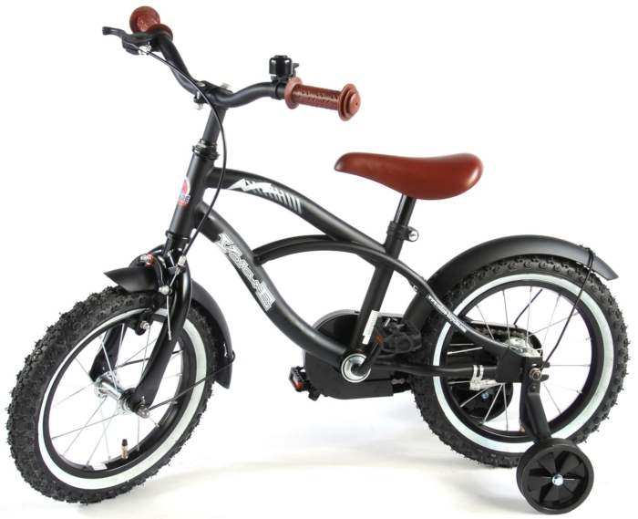 Volare Black Cruiser Kinderfiets - Jongens - 14 inch - Zwart - 95% afgemonteerd - Afbeelding 13