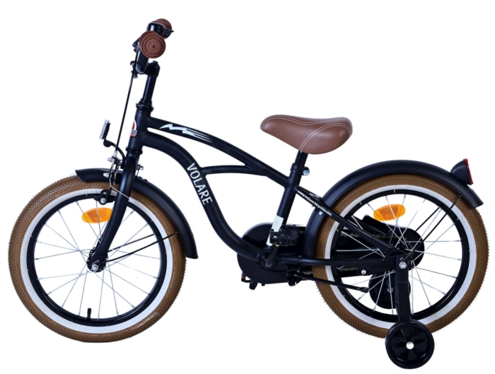 Volare Black Cruiser Kinderfiets - Jongens - 16 inch - Zwart - Afbeelding 7