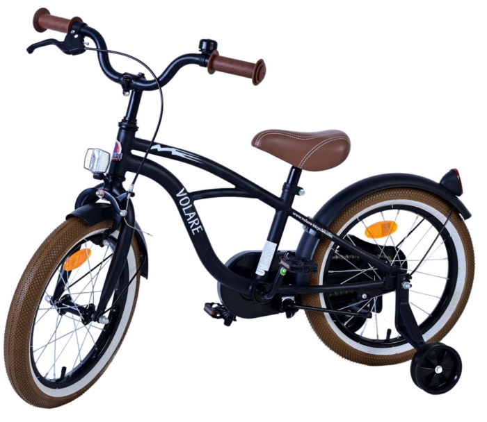 Volare Black Cruiser Kinderfiets - Jongens - 16 inch - Zwart - Afbeelding 8