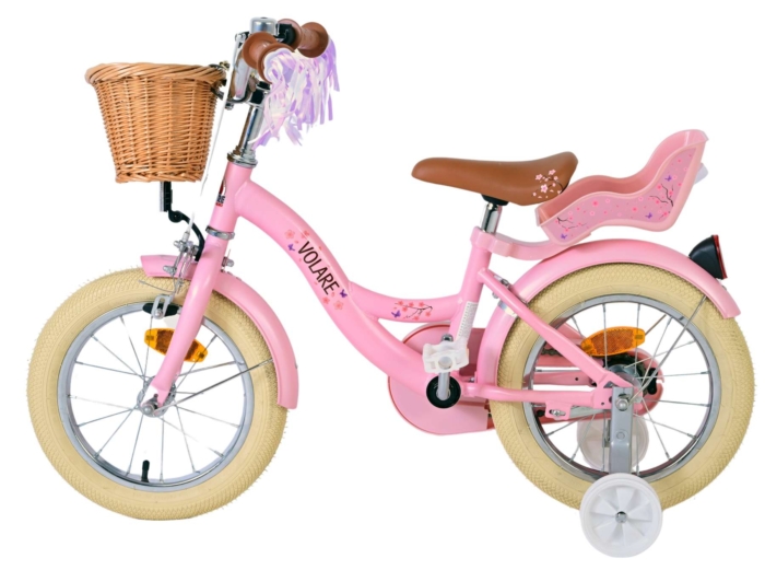 Volare Blossom Kinderfiets - Meisjes - 14 inch - Roze - Afbeelding 7