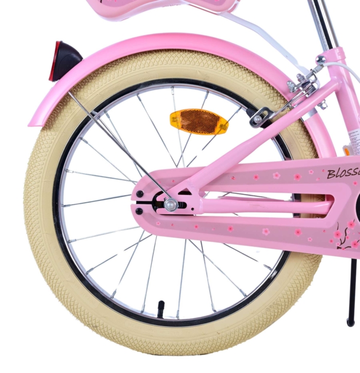 Volare Blossom Kinderfiets - Meisjes - 18 inch - Roze - Twee handremmen - Afbeelding 3