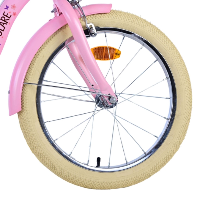 Volare Blossom Kinderfiets - Meisjes - 18 inch - Roze - Twee handremmen - Afbeelding 4