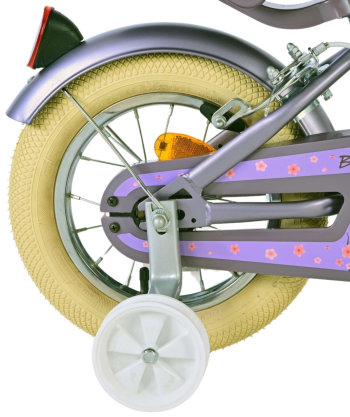 Volare Blossom Kinderfiets - Meisjes - 12 inch - Paars - Twee handremmen - Afbeelding 2