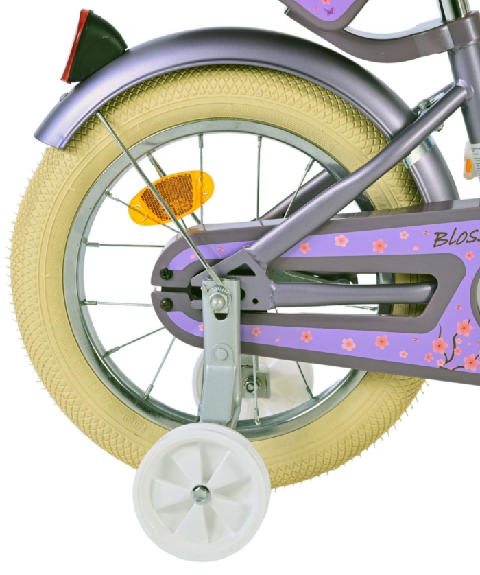 Volare Blossom Kinderfiets - Meisjes - 14 inch - Paars - Afbeelding 2