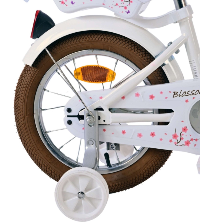 Volare Blossom Kinderfiets - Meisjes - 14 inch - Wit - Afbeelding 2