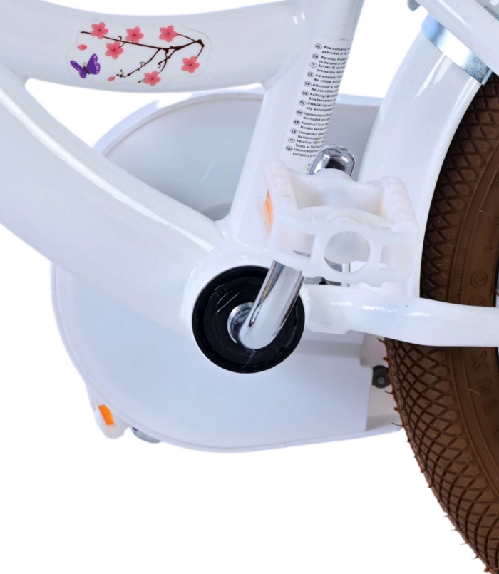 Volare Blossom Kinderfiets - Meisjes - 14 inch - Wit - Afbeelding 9