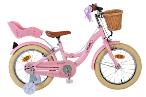 Volare Blossom Kinderfiets - Meisjes - 16 inch - Roze - Twee Handremmen