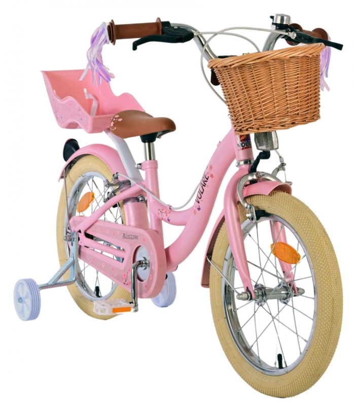 Volare Blossom Kinderfiets - Meisjes - 16 inch - Roze - Twee Handremmen - Afbeelding 5