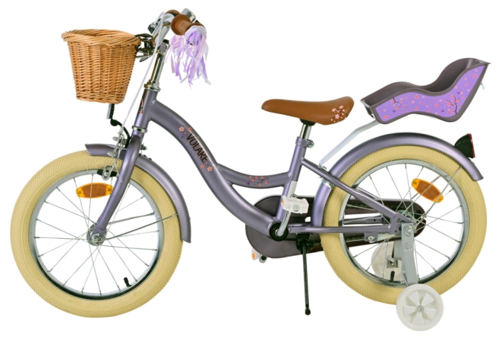 Volare Blossom Kinderfiets - Meisjes - 16 inch - Paars - Afbeelding 7