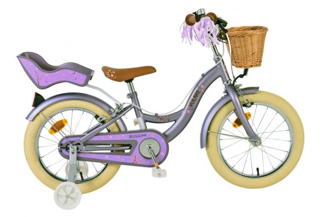 Volare Blossom Kinderfiets - Meisjes - 16 inch - Paars - Twee Handremmen