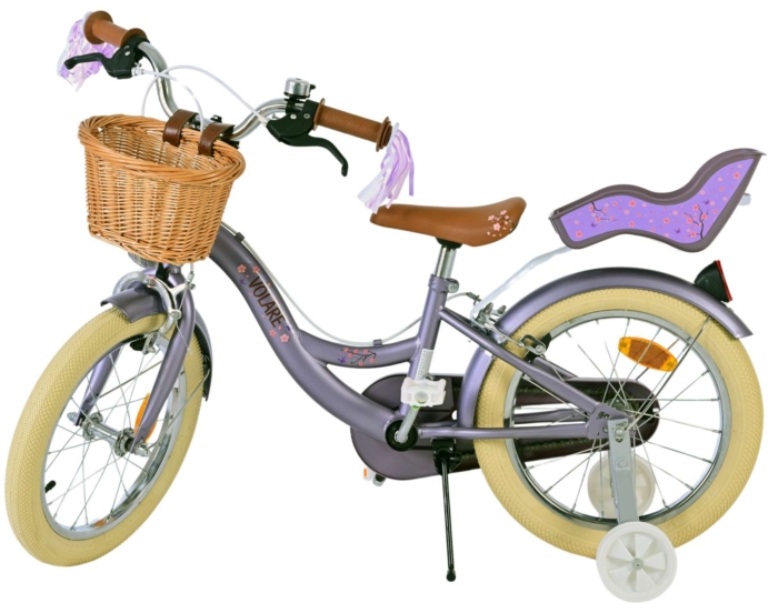 Volare Blossom Kinderfiets - Meisjes - 16 inch - Paars - Twee Handremmen - Afbeelding 8